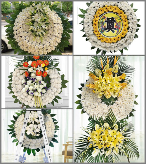 江苏苏州常熟市辛庄镇沈浜村花圈速递